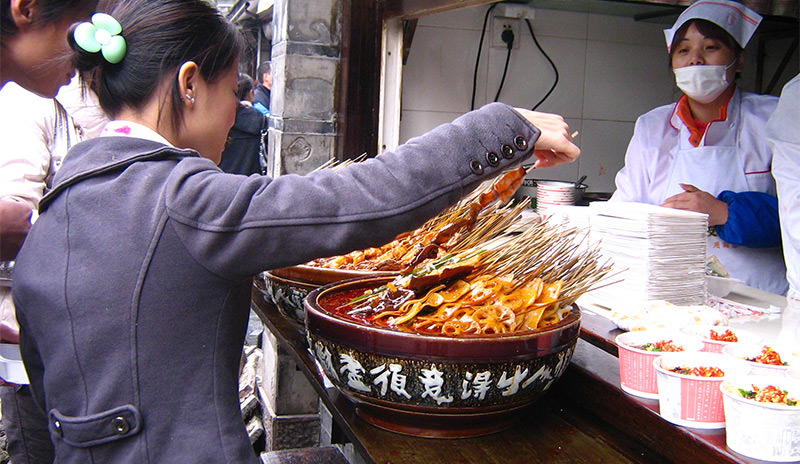 Street food in China