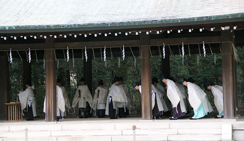 Meiji-jing u in Tokyo