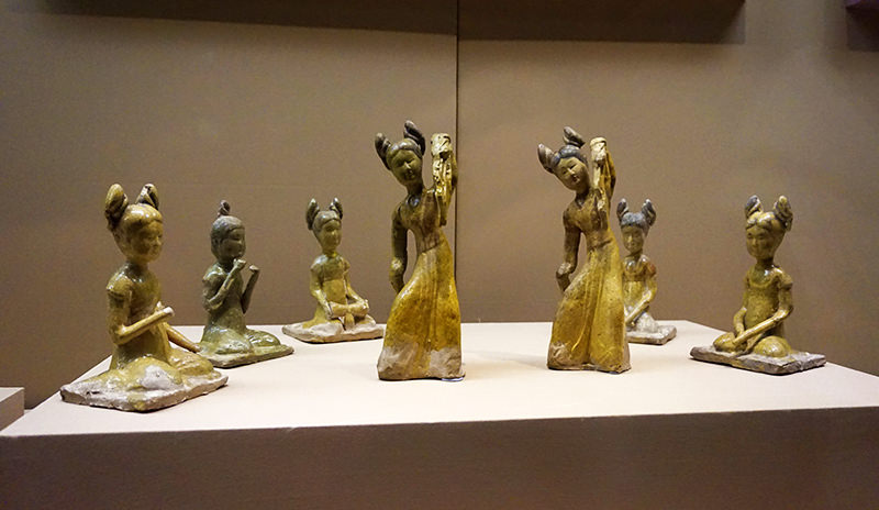 Valuable relics exhibited in the museum