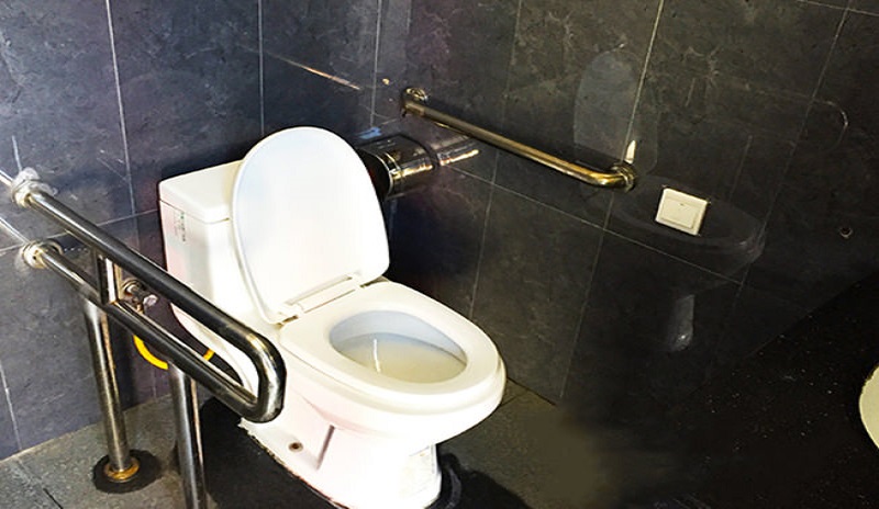 A barrier-free toilet in Guilin