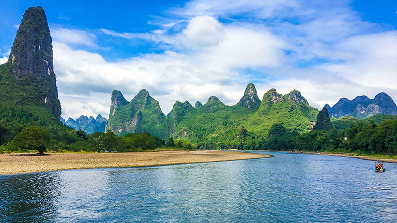 Li River and Hills in Guilin