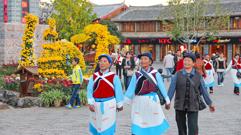 Daily life in Lijiang Ancient Town