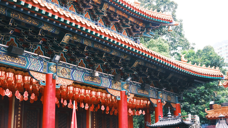 Decorations of Wong Tai Sin Temple