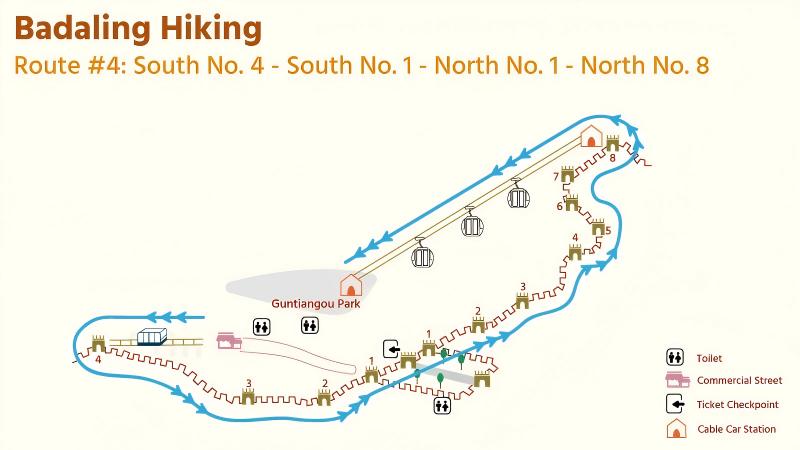 Badaling Great Wall Hiking Route #4