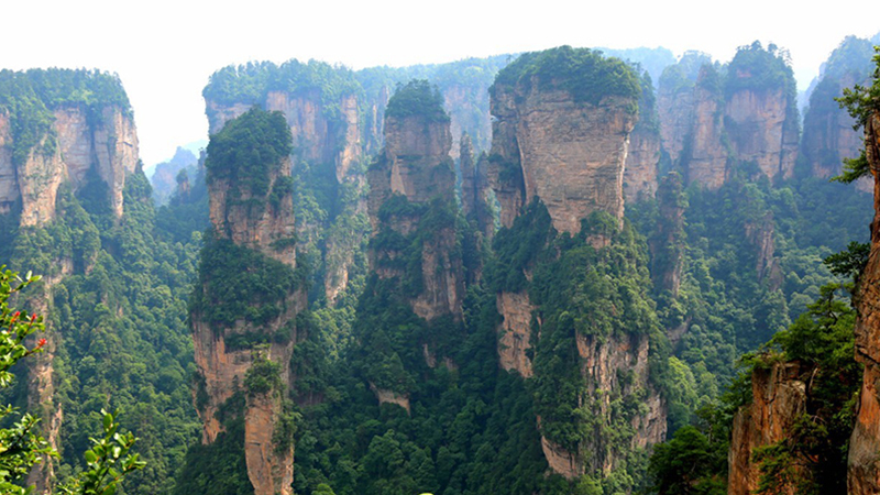 The stunning Avatar Mountains in Zhangjiajie