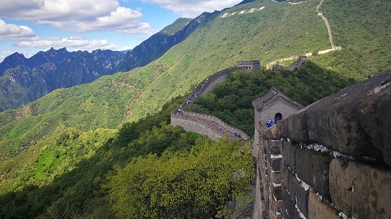 Mutianyu Great Wall in summer