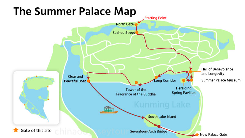 Summer Palace half-day route