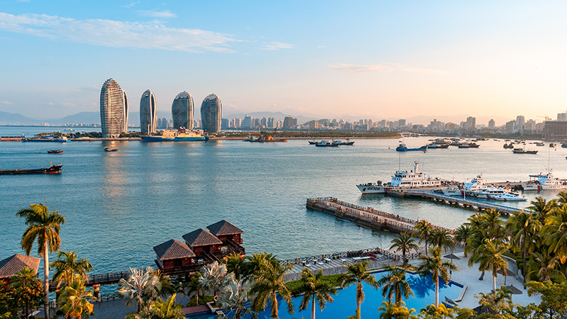 A port in Sanya, Hainan