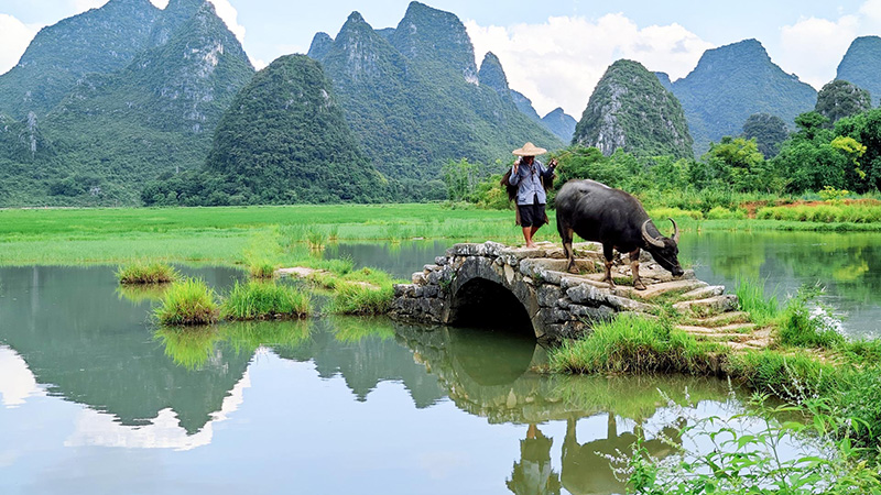 The local farmer in Guilin