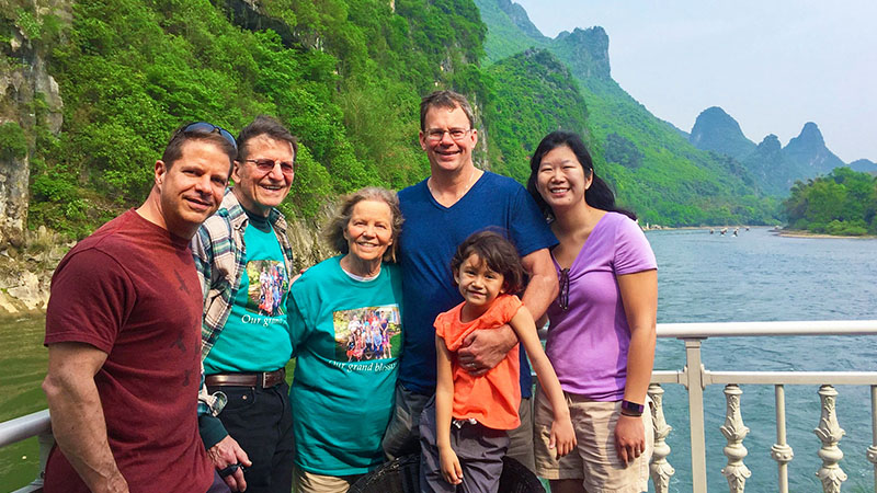 Our Guests taking a Li River Cruise