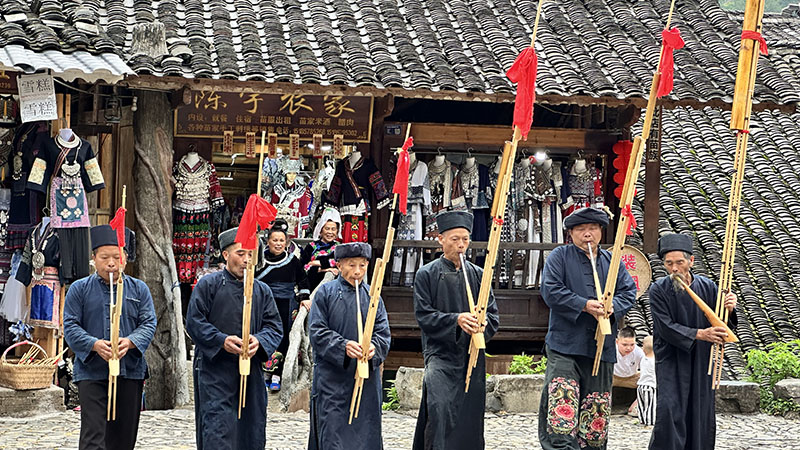 Guizhou ethnic people celebrate Lusheng Festival