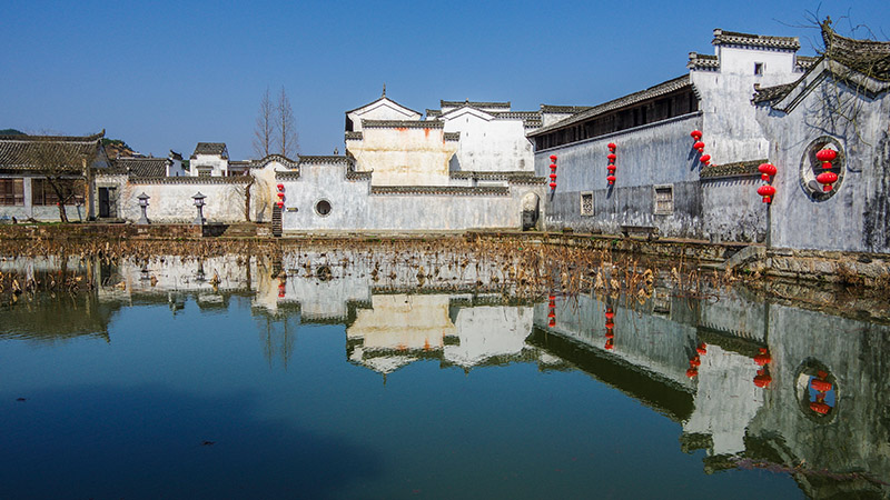 Beautiful view of Chengkan Village by the river