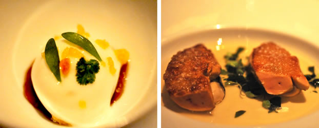 Soft Egg and Foie Gras in Jade on 36 Restaurant