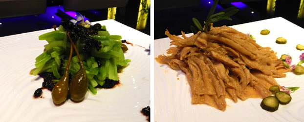 Chinese Bitter Melon and Duck Feet in Beijing-Da dong Roast Duck Restaurant