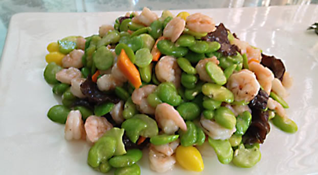 Shrimp,Lima Beans