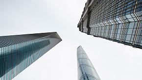 Three iconic skyscrapers in Shanghai