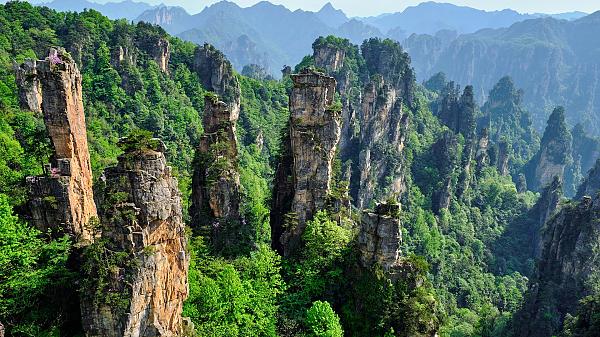 Avatar mountains in Zhangjiajie